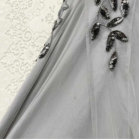 Adrianna Papell Women's Floral Beaded Godet Gown - Picture 11 of 16